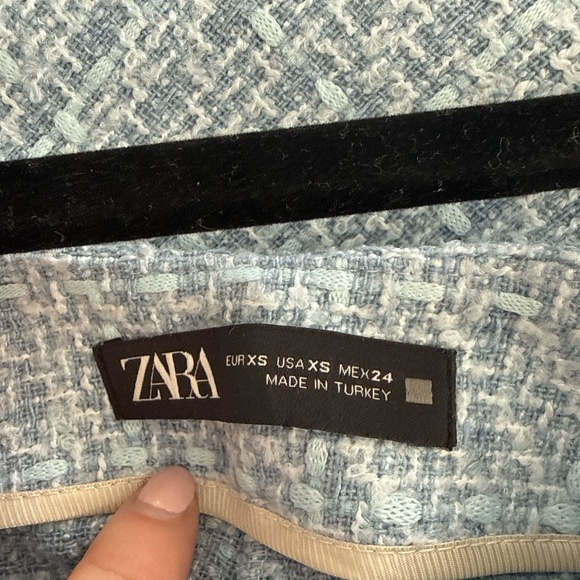 Light Blue Tweed Blazer & Skort Matching Set Size XS - Picture 10 of 16